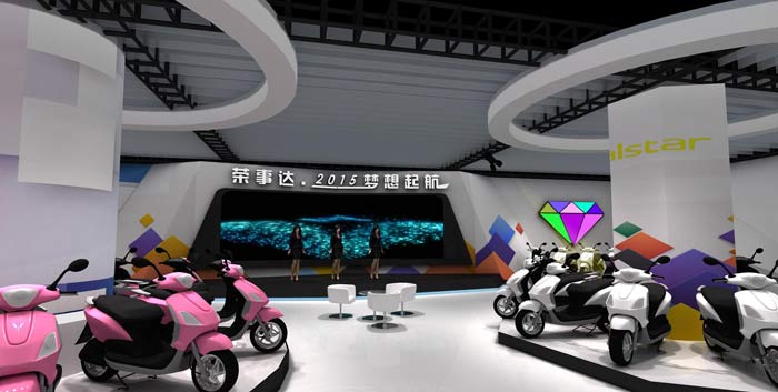 榮事達(dá)電動(dòng)車(chē)展廳休息區(qū)裝修設(shè)計(jì)案例效果圖