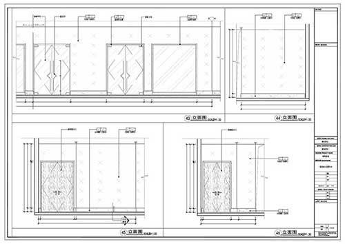 商場(chǎng)深化設(shè)計(jì)施工圖一層立面圖43-46
