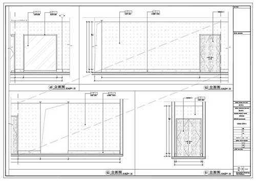 商場(chǎng)深化設(shè)計(jì)施工圖一層立面圖49-51