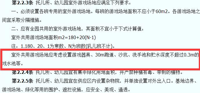 托兒所、幼兒園建筑設計規(guī)范截圖