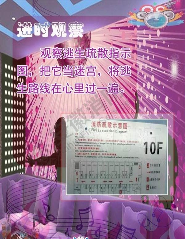 酒吧、KTV火災(zāi)逃生方法1效果圖